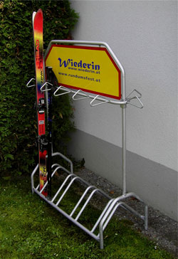 bicycle-ski stand &bdquo;combined&ldquo;